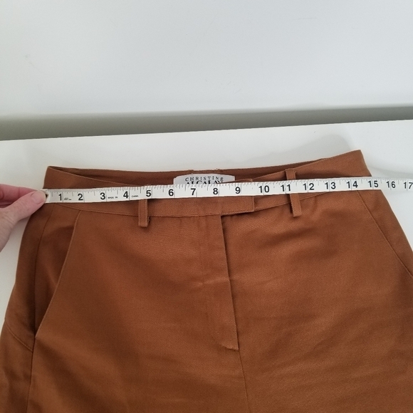 Christine Alcalay Piper Pant Cotton Twill Ankle Length Nutmeg Brown Size 6 - Picture 8 of 11